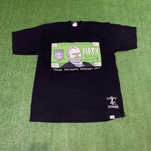Vintage Y2K Algierz Dead Presidents Represent Me Purple Drank Fifty Dollars XL